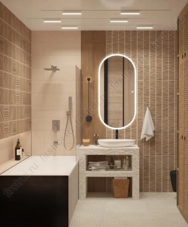 Плитка Creto  Salutami granite 20х60 матовая фото в интернет-магазине Мегастроймаркет