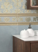 Бордюр Kerama Marazzi  Борромео золото 4х25 матовый фото в интернет-магазине Мегастроймаркет