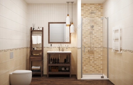 Вставка Creto Cypress vanilla petty 25х40 матовый фото в интернет-магазине Мегастроймаркет