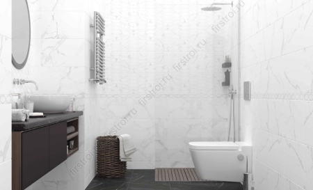 Плитка Creto  Mosaic белый 25х40 матовая фото в интернет-магазине Мегастроймаркет