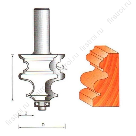 Фреза GLOBUS 2037 R3 фото в интернет-магазине Мегастроймаркет