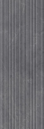 Плитка Kerama Marazzi  Низида серый структура обрезной 25х75 глянцевая