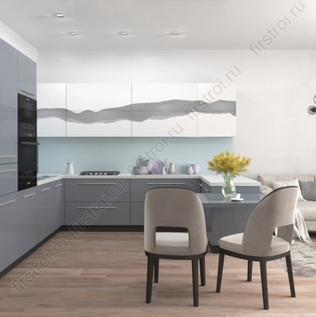 Плитка Creto  Poluna blue 25х40 матовая фото в интернет-магазине Мегастроймаркет