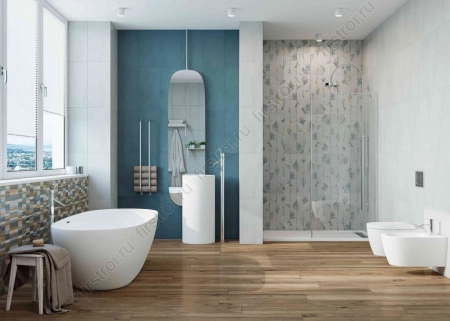 Плитка Creto  Frida blue 30х60 матовая фото в интернет-магазине Мегастроймаркет