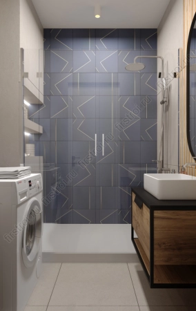 Плитка Creto  Chloe geometry 30х90 матовая фото в интернет-магазине Мегастроймаркет