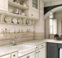 Вставка Kerama Marazzi Форио беж 4.9х4.9 глянцевый фото в интернет-магазине Мегастроймаркет