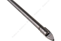 Сверло по стеклу и керамической плитке, 6х50мм цилиндрический хвостовик Сибртех (726067) фото в интернет-магазине Мегастроймаркет