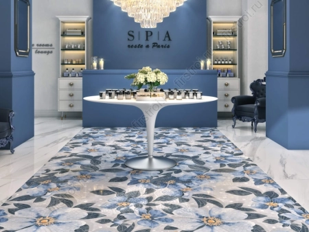 Керамогранит Kerama Marazzi  Цветы декорированный обрезной 119.5х238.5 матовый фото в интернет-магазине Мегастроймаркет