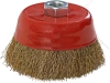 Щетка-крацовка Чашка 75xМ14 латунированная Pobedit