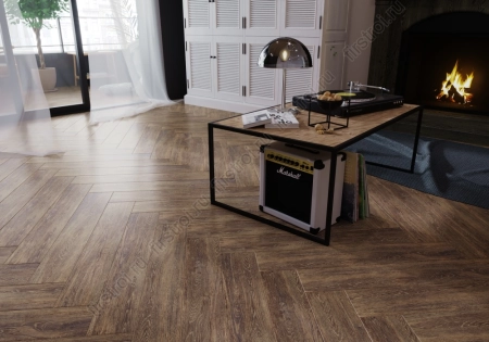 Керамогранит Creto  New Wood коричневый 19.8х119.8 матовый фото в интернет-магазине Мегастроймаркет