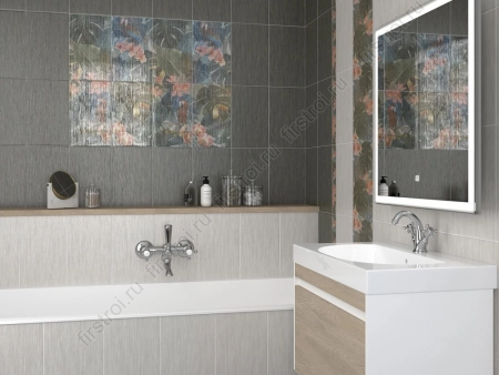 Керамогранит Kerama Marazzi  Ливинг Вуд серый светлый обрезной 9.6х60 матовый фото в интернет-магазине Мегастроймаркет