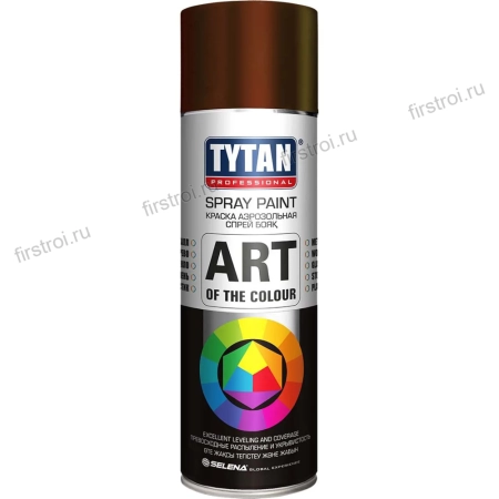 Краска TYTAN аэрозольная шоколадно-коричневая RAL 8017 520мл