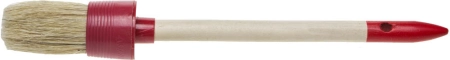 Кисть круглая STAYER MASTER светлая натуральная щетина, пластмасовый корпус, деревянная ручка, №6x30мм (0141-30)