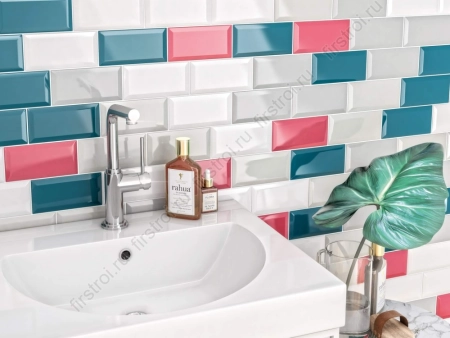 Декор Kerama Marazzi  Клемансо розовый 15х15 глянцевый фото в интернет-магазине Мегастроймаркет