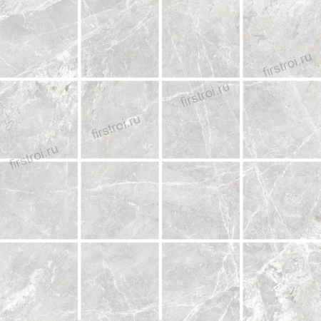 Мозаика Vitra Marmostone Светло-серый 7ЛПР (7.5x7.5) 30x30