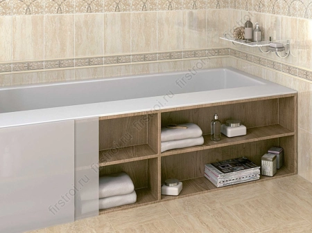 Бордюр Kerama Marazzi  Травертин 5.7х20 глянцевый фото в интернет-магазине Мегастроймаркет