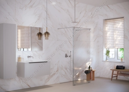 Керамогранит Creto  Calacatta Gold Satin 80х160 сатинированный фото в интернет-магазине Мегастроймаркет