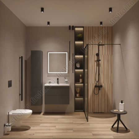 Керамогранит Creto  Gevorg Brown 19.4х120 непол. неполированный фото в интернет-магазине Мегастроймаркет