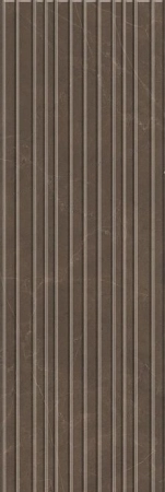 Плитка Kerama Marazzi  Низида коричневый структура обрезной 25х75 глянцевая (12096R)