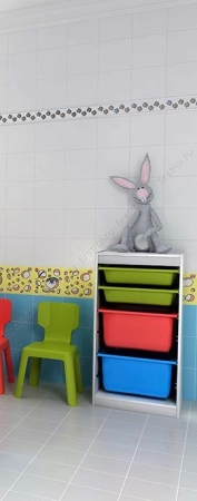 Декор Kerama Marazzi  Кошки-Мышки. Птичка 20х20 глянцевый фото в интернет-магазине Мегастроймаркет