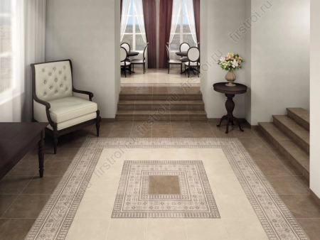 Ступень Kerama Marazzi  фронтальная Фаральони беж 42х34 матовая фото в интернет-магазине Мегастроймаркет