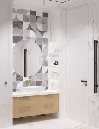 Керамогранит Simpolo Decor 1147 glossy carving 60x120 фото в интернет-магазине Мегастроймаркет