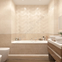 Плитка Creto  Cremona Beige W M 20х60 NR Glossy 1 глянцевая фото в интернет-магазине Мегастроймаркет