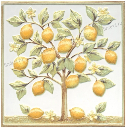 Декор Kerama Marazzi  Капри Лимонное дерево 20х20 глянцевый