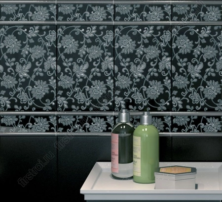 Плитка Kerama Marazzi  Аджанта цветы белый 20х30 матовая фото в интернет-магазине Мегастроймаркет