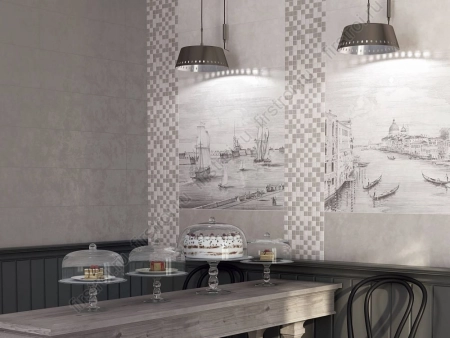 Плитка Kerama Marazzi  Город на воде серый 25х75 матовая фото в интернет-магазине Мегастроймаркет