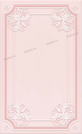 Декор Kerama Marazzi  Петергоф розовый 25х40 матовый (STG/C560/6306)