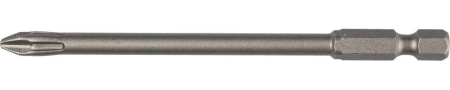 Биты X-DRIVE торсионные кованые, обточенные KRAFTOOL 26123-2-100-1, Cr-Mo сталь, тип хвостовика E 1/4", PZ2, 100мм, 1шт (26123-2-100-1)