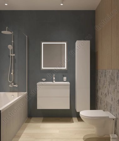 Плитка Creto  Frida blue 30х60 матовая фото в интернет-магазине Мегастроймаркет