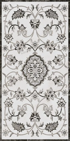 Керамогранит Kerama Marazzi  Парнас серый декорированный лаппатированный 40х80 лаппатированный