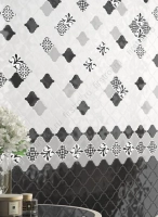 Декор Kerama Marazzi  Арабески глянцевый орнамент 6.5х6.5 глянцевый (OS/A26/65000) фото в интернет-магазине Мегастроймаркет