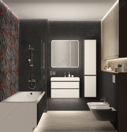 Керамогранит Creto  Gevorg Grey 19.4х120 непол. неполированный фото в интернет-магазине Мегастроймаркет