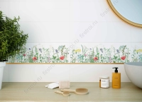 Вставка Creto Flora color 20х60 матовый фото в интернет-магазине Мегастроймаркет