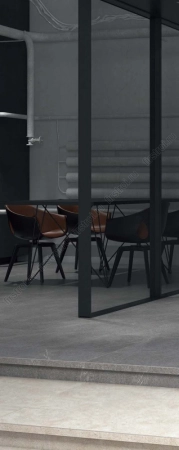 Ступень Kerama Marazzi  угловая клееная Роверелла серый темный 33х33 матовая фото в интернет-магазине Мегастроймаркет