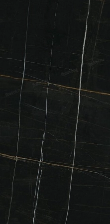 Керамогранит Kerama Marazzi  Греппи черный обрезной лаппатированный 60х119.5 глянцевый
