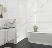 Плитка Creto  Forza Calacatta White Mosaico 01 25х60 глянцевая фото в интернет-магазине Мегастроймаркет