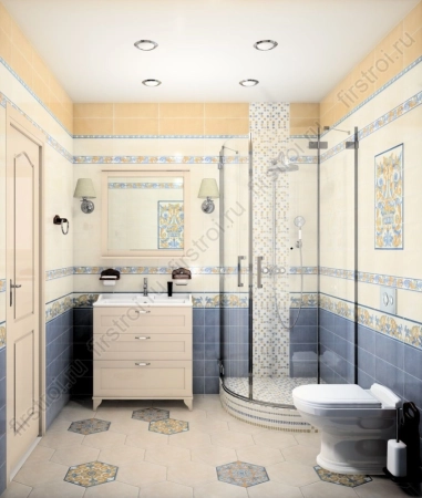 Бордюр Kerama Marazzi  Площадь Испании 3х40 глянцевый (HGD/A350/15050T) фото в интернет-магазине Мегастроймаркет