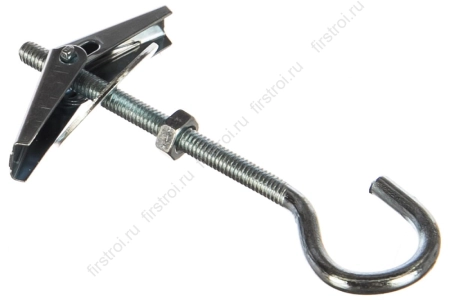 Складной пружинный дюбель с крючком М4x100 фото в интернет-магазине Мегастроймаркет