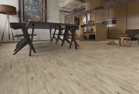 Керамогранит Creto  Alpina Wood коричневый 15х90 матовый фото в интернет-магазине Мегастроймаркет