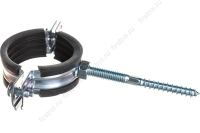 Хомут оцинкованный с гайкой М8 1.1/4 (40-46мм) стяжка-винт фото в интернет-магазине Мегастроймаркет