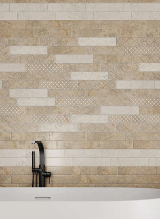 Плитка Kerama Marazzi  Брюссель бежевый светлый матовый 6х28.5 матовая фото в интернет-магазине Мегастроймаркет