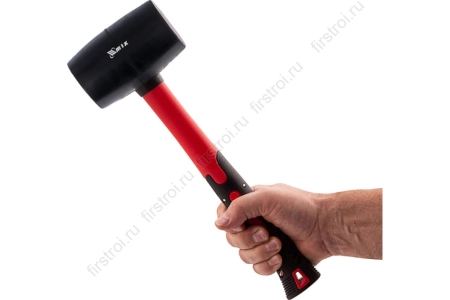 Киянка резиновая 680г черная резина, фибергласовая рукоятка Matrix (11193) фото в интернет-магазине Мегастроймаркет