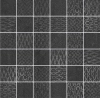 Декор Kerama Marazzi  Про Дабл черный мозаичный 30х30 матовый
