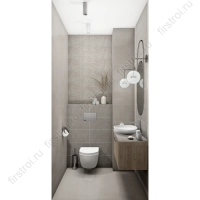 Плитка Kerama Marazzi  Безана серый светлый структура обрезной 25x75 матовая фото в интернет-магазине Мегастроймаркет