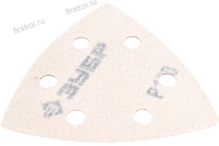 Треугольник шлифовальный универсальный STAYER MASTER на велкро основе 6 отверстий Р80 93x93x93мм 5шт (35460-080) фото в интернет-магазине Мегастроймаркет