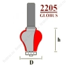 Фреза GLOBUS 2205 D25